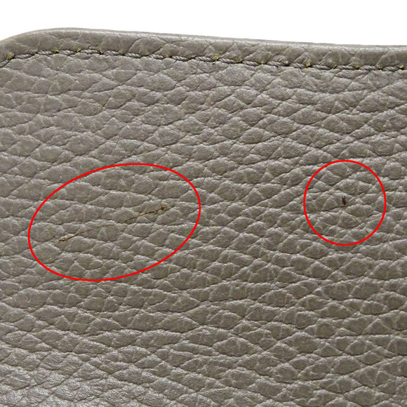 GUCCI Authentic Gray Leather Shoulder Bag - Picture 12 of 14